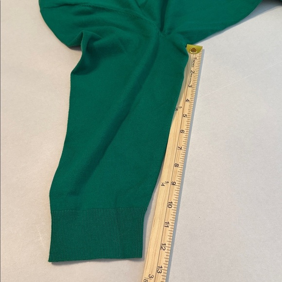 NWT Talbots Green Pima Cotton Three-Quarter-Sleeve Charming Cardigan Size 2X - Picture 6 of 9